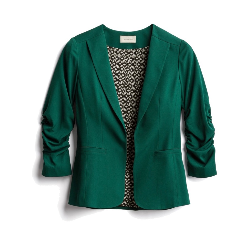 Skies are Blue Green Blazer